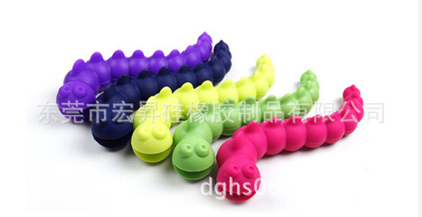 批发采购狗狗玩具-最新宠物虫型硅胶玩具 狗狗硅橡胶玩具球 耐咬球硅橡皮球磨牙批发